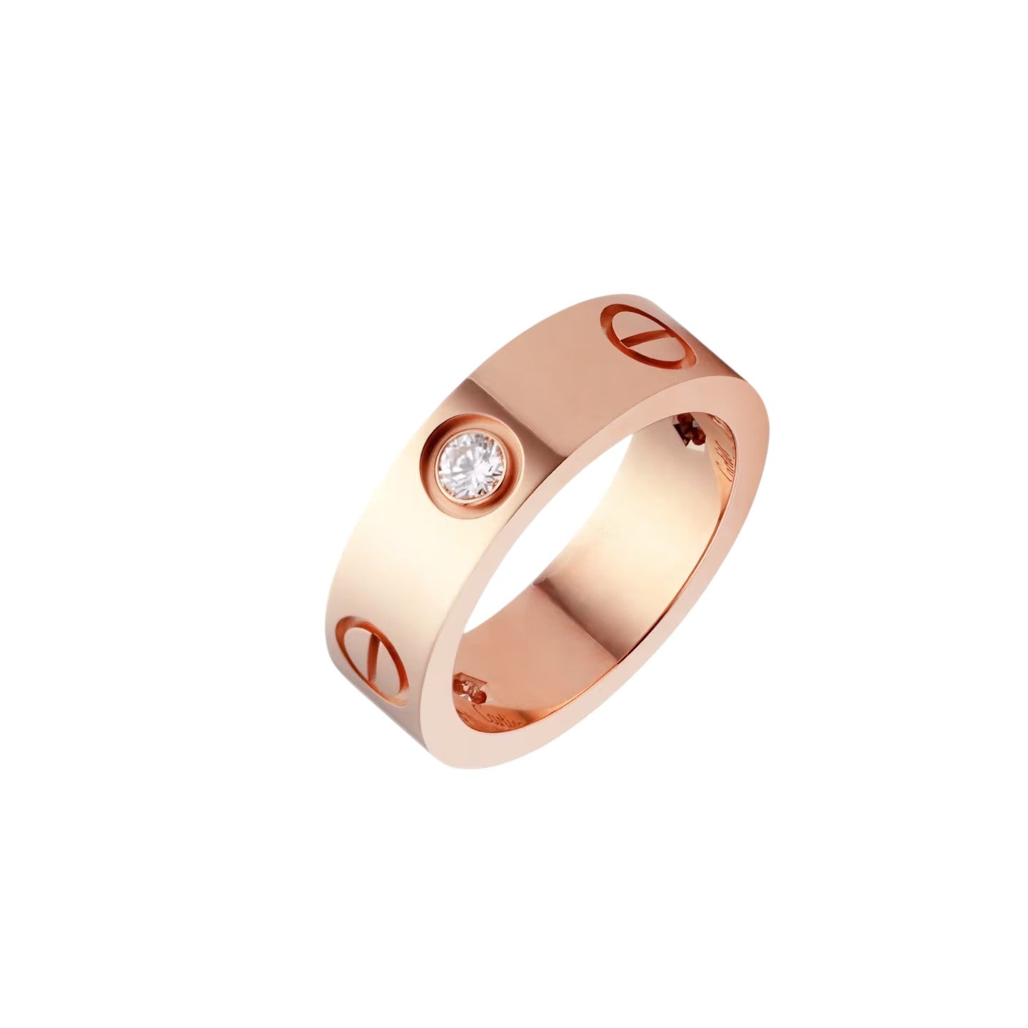 LOVE 5.5mm 3 Diamonds Ring