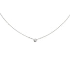 LOVE Schraubanhänger Einzelner Diamant Halskette