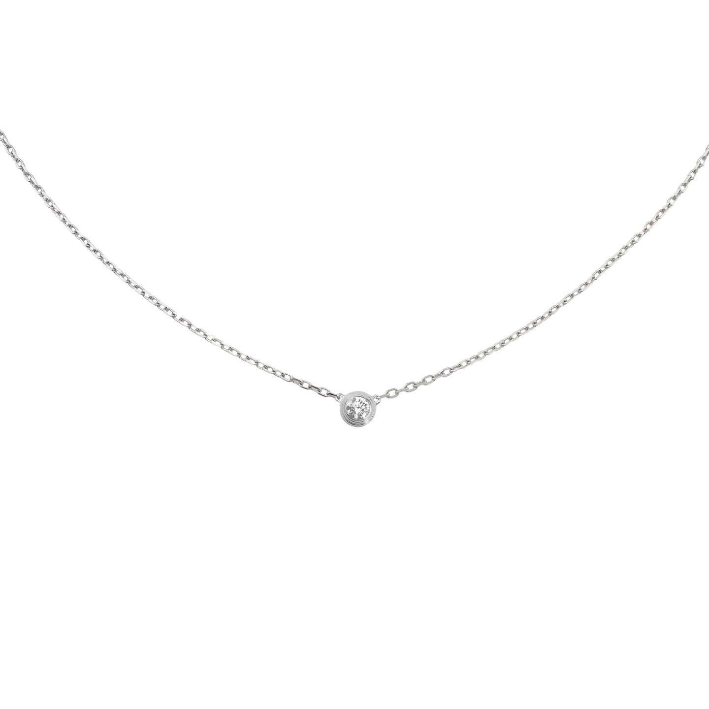 LOVE Screw Pendant Single Diamond Necklace