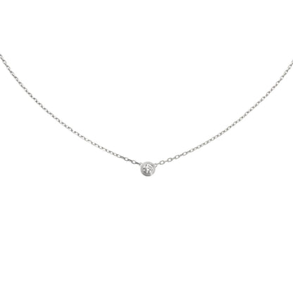 LOVE Screw Pendant Single Diamond Necklace