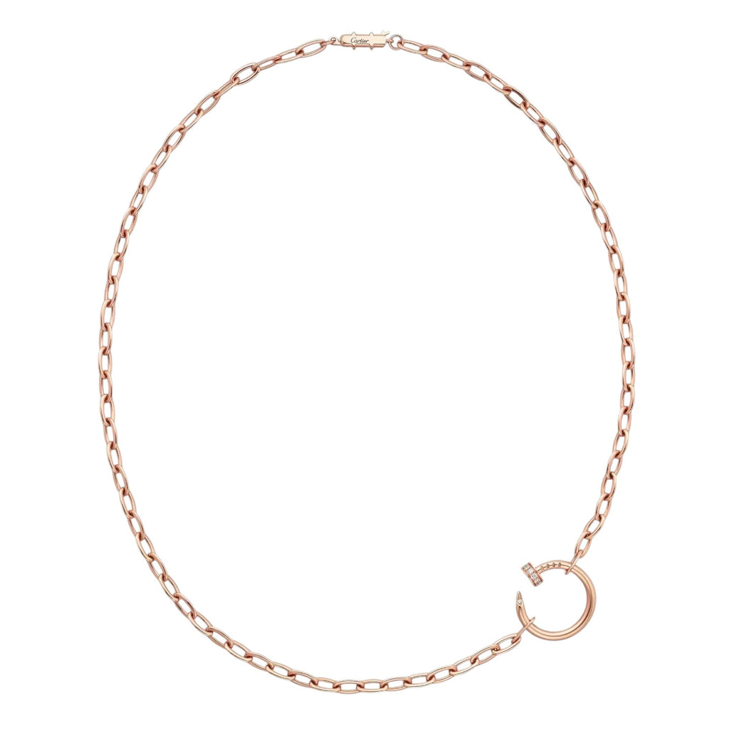 Clou Diamond Nail Pendant Necklace