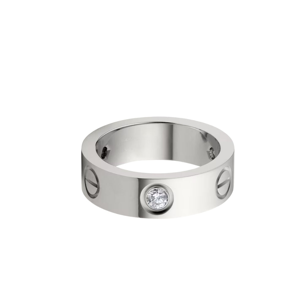 LOVE 5.5mm 3 Diamonds Ring
