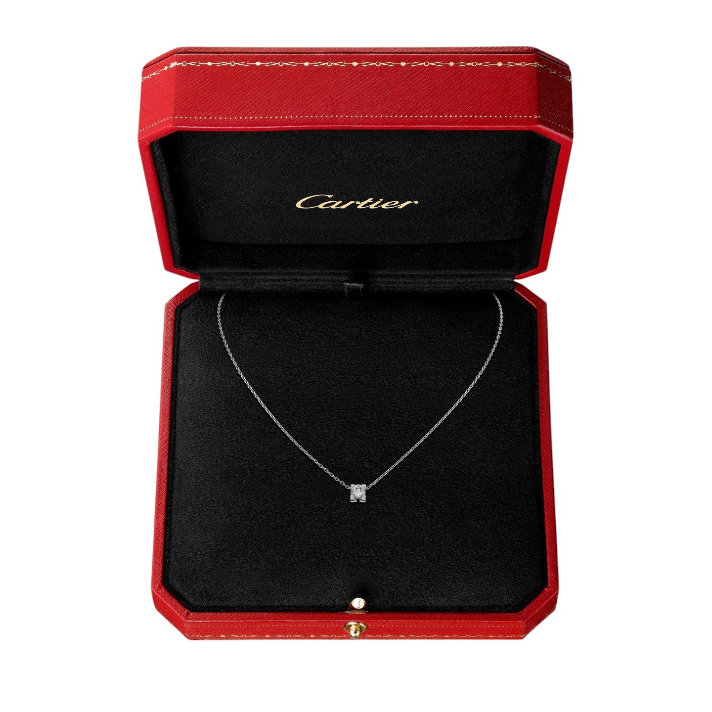 C de Pendant Diamant-Halskette