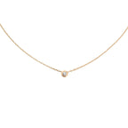 LOVE Schraubanhänger Einzelner Diamant Halskette