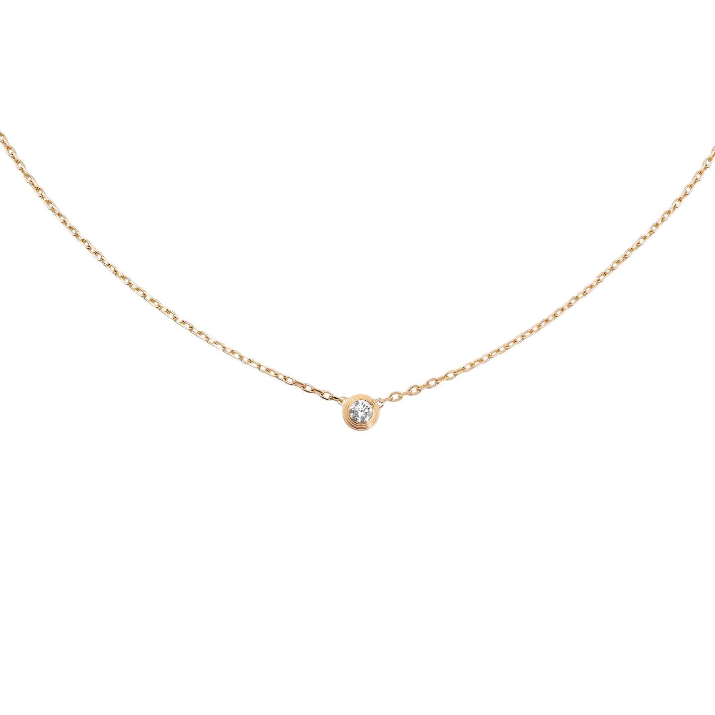 LOVE Screw Pendant Single Diamond Necklace