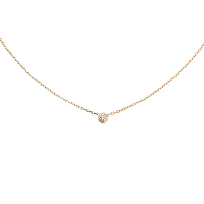 LOVE Screw Pendant Single Diamond Necklace