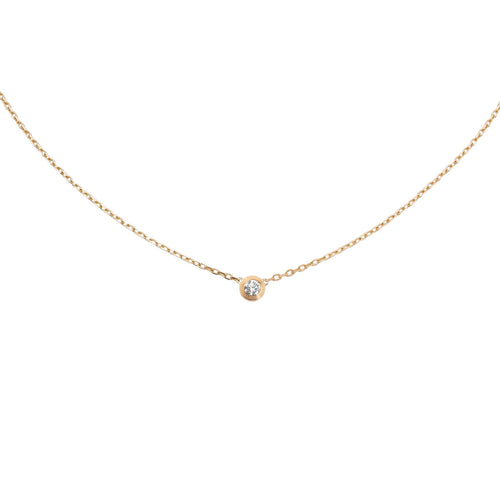 LOVE Screw Pendant Single Diamond Necklace