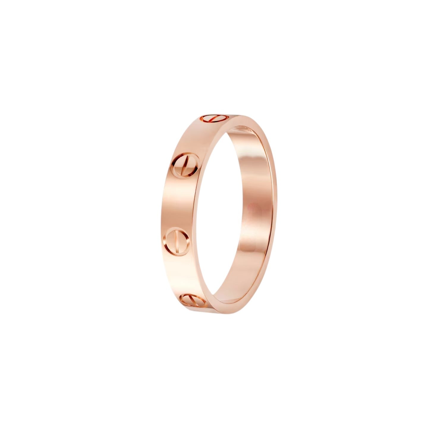 LOVE Ring – 3,6 mm schmales Band – ikonische Schrauben & zeitloser minimalistischer Luxus