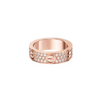 LOVE Ring, 5,5 mm, mit vollem Diamant-Pavé