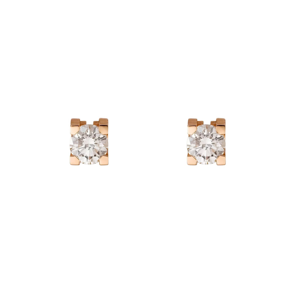 C de Diamond Stud Earrings
