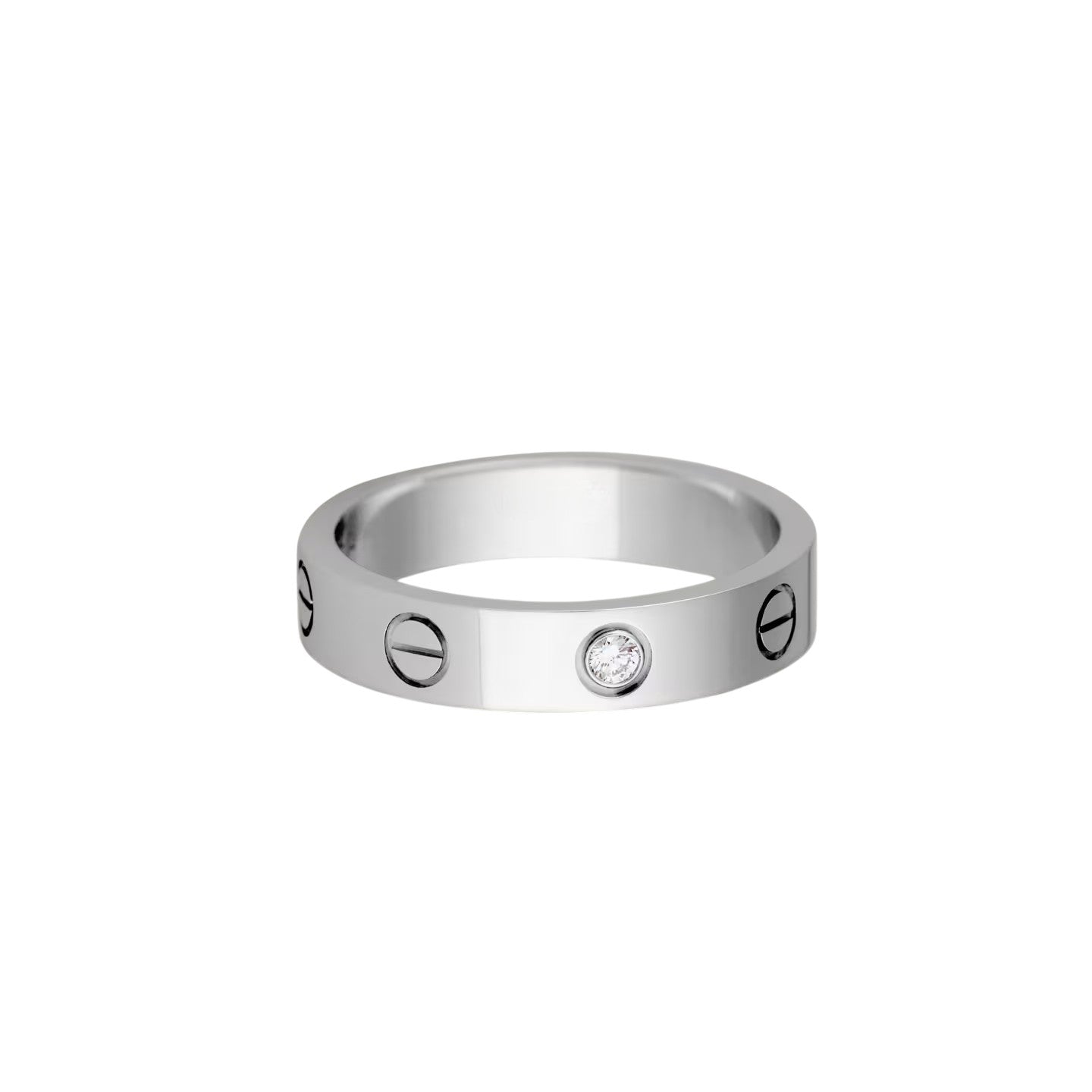 LOVE 4mm 1 Diamond Ring