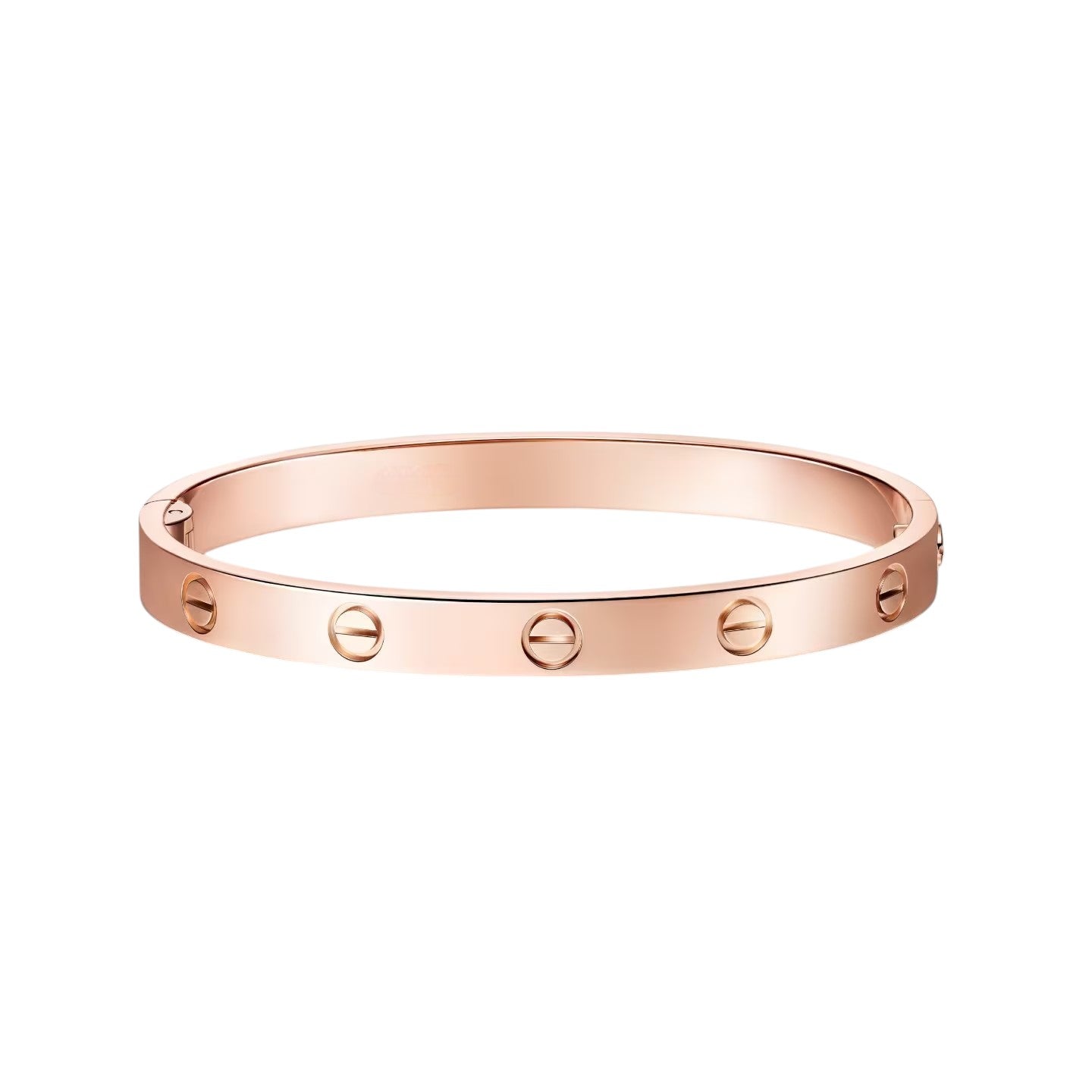 Classic 6.1mm Love Single-Screw Closure Bangle - Infinite Protection & Energy Locking Talisman