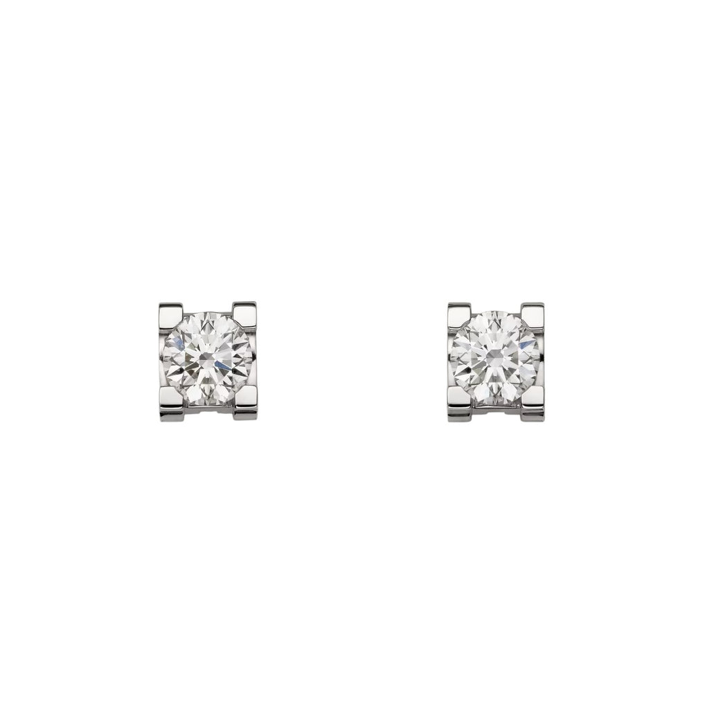C de Diamond Stud Earrings