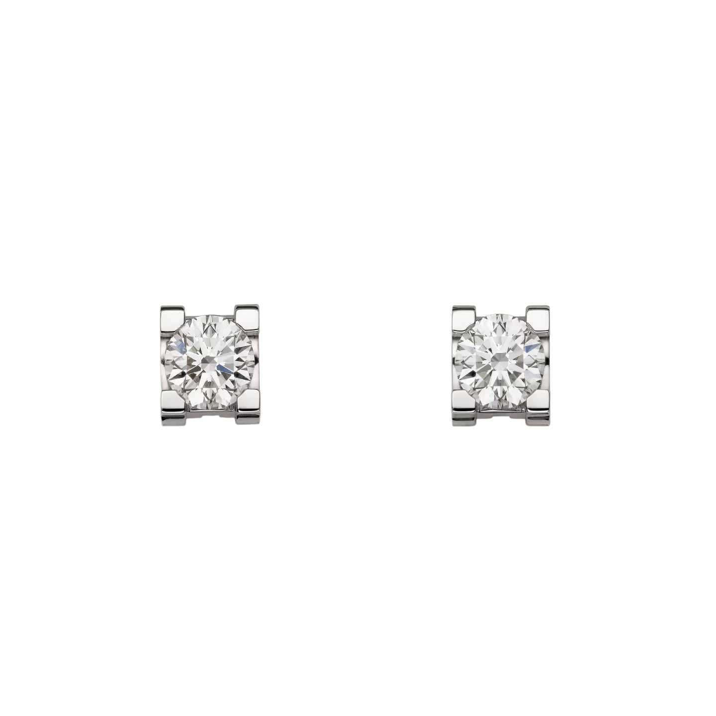 C de Diamond Stud Earrings