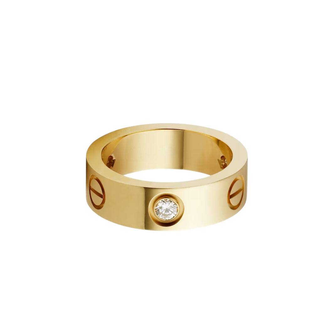 LOVE 5.5mm 3 Diamonds Ring