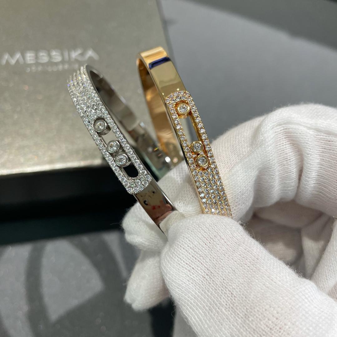 Move Noa Pavé Diamant-Armreif – Kinetische Brillanz & Dreifachbewegung
