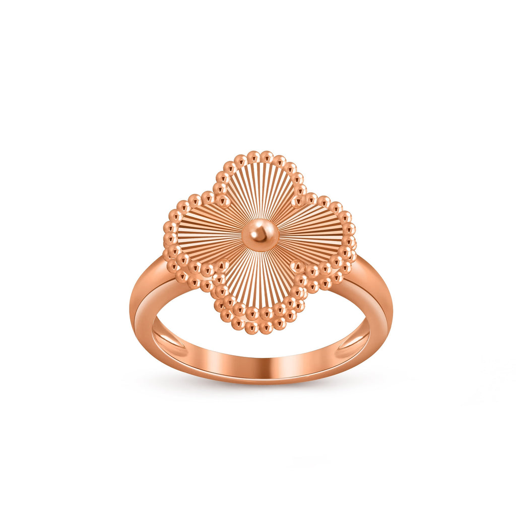 Lucky Clover Vintage Roségoldring-Kollektion