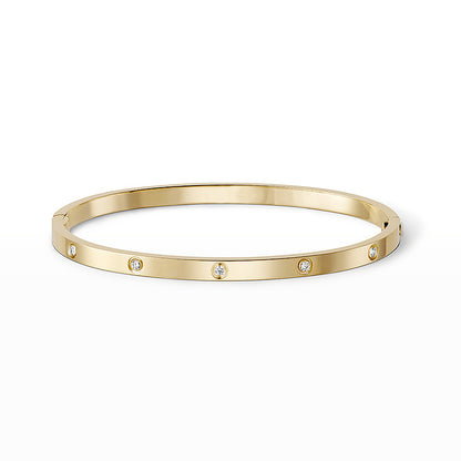 Liebe 3,65 mm kleiner Modell Armreif – 10-Diamant