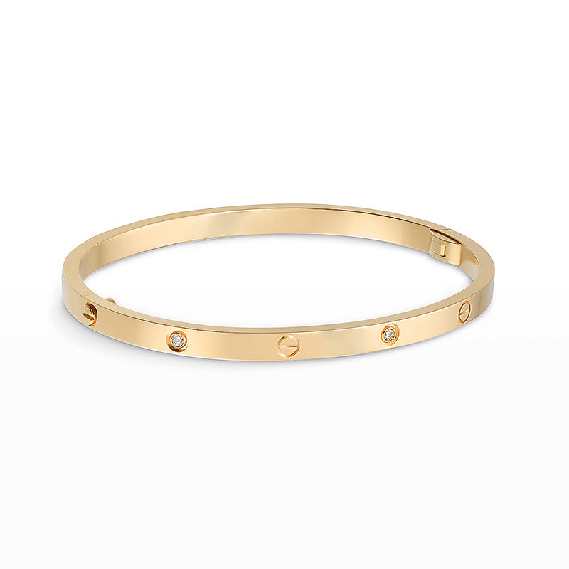 Love 3.65mm Small Model Bangle - 6-Diamond