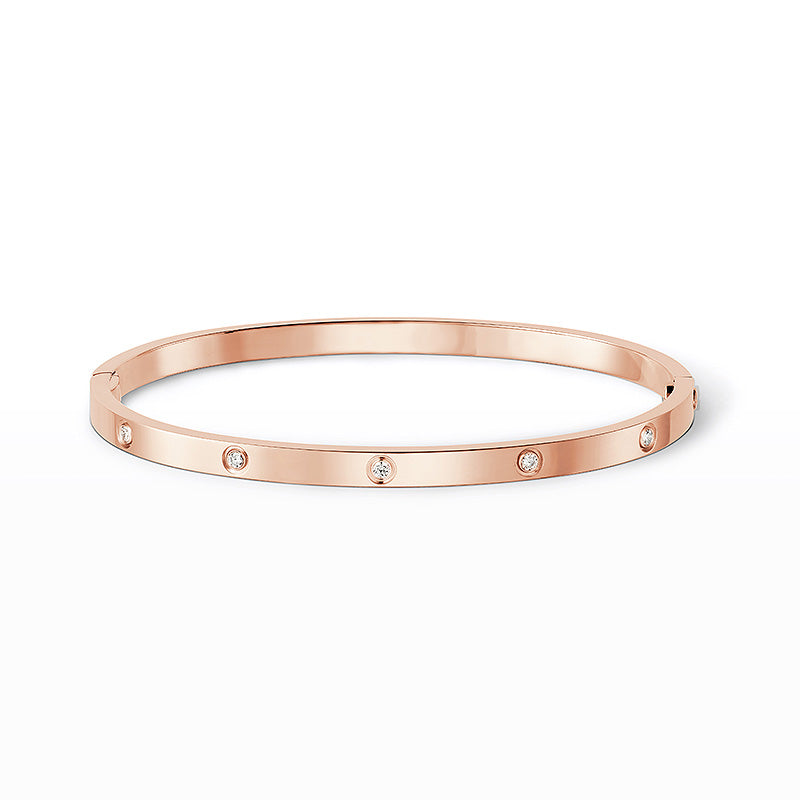 Liebe 3,65 mm kleiner Modell Armreif – 10-Diamant