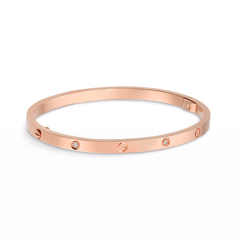 Love 3.65mm Small Model Bangle - 6-Diamond