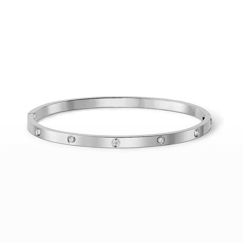 Love 3.65mm Small Model Bangle - 10-Diamond