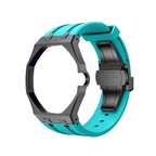 Oak Pop Black Steel Case & Silicone Strap