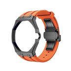 Oak Pop Black Steel Case & Silicone Strap