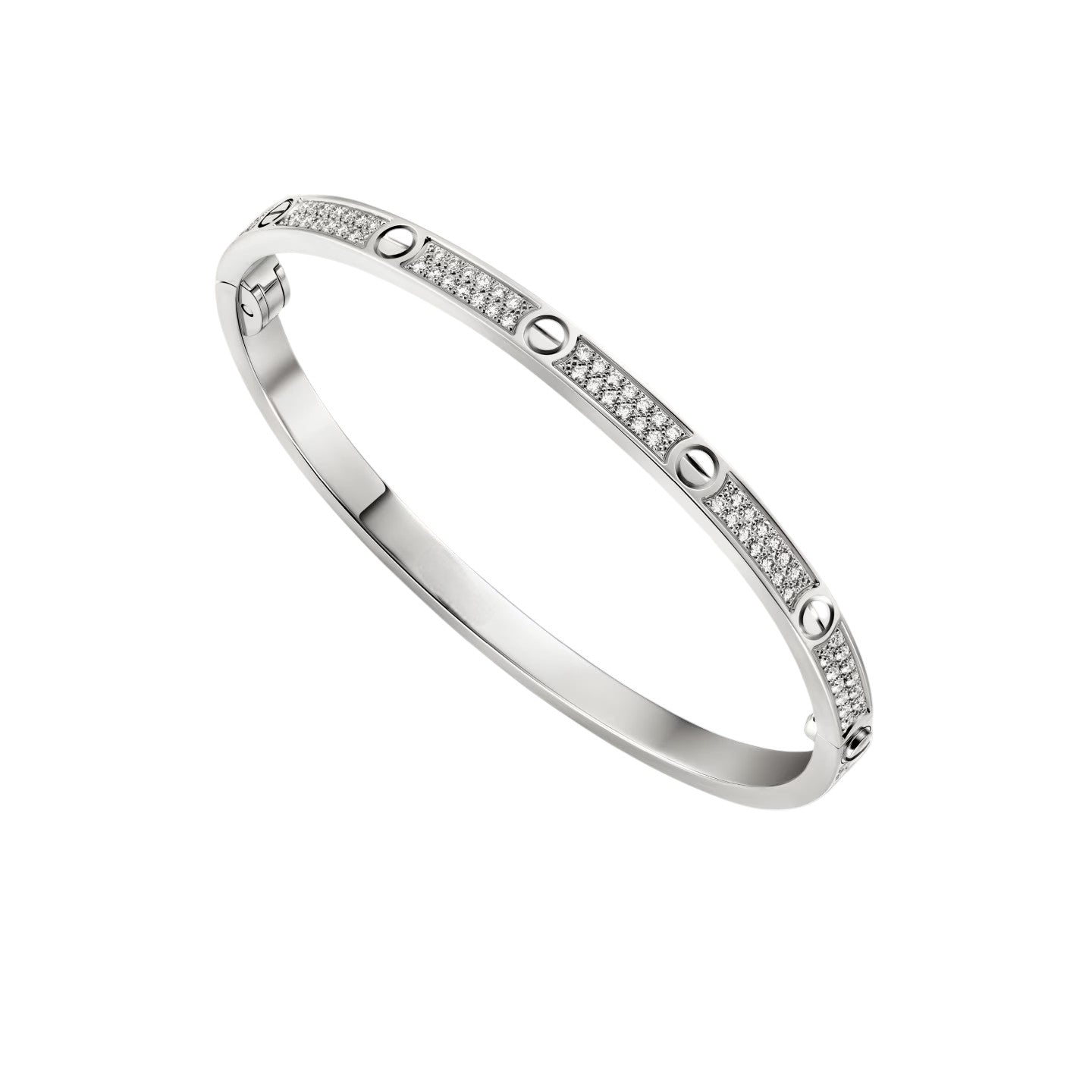 Classic 3.65mm Love Full Pave Bangle