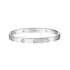 Classic 6.1mm Love Single-Screw Closure Bangle - 10-Diamond