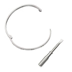 Classic 6.1mm Love Single-Screw Closure Bangle - 4-Diamond