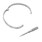 クラシック 6.1mm ラブ バングル - 10ダイヤモンド フルパヴェ