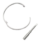 Classic 6.1mm Love Single-Screw Closure Bangle - 10-Diamond