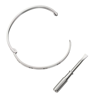 Klassischer 6,1 mm Love Armreif mit einzelner Schraubverschluss