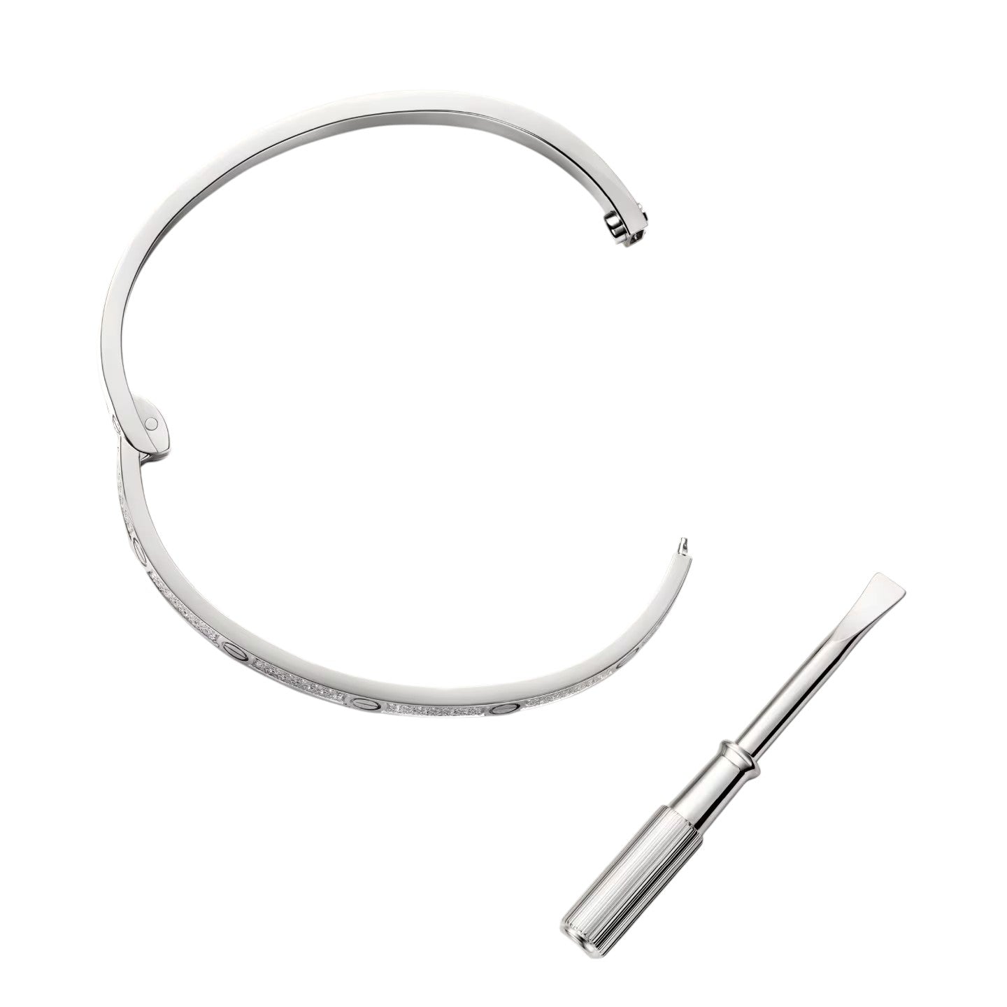 Classic 3.65mm Love Full Pave Bangle