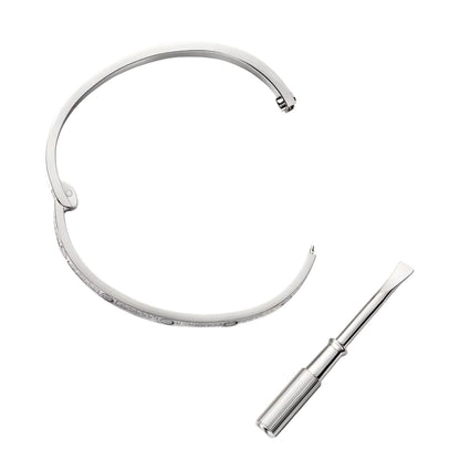 Klassischer 3,65mm Love Pave Armreif