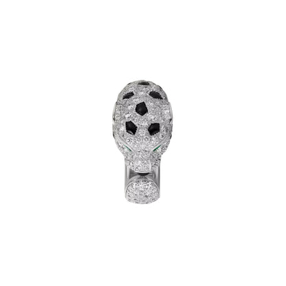 Panthère de Diamond Half-Pavé Medium Ring