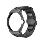 Oak Pop Black Steel Case & Silicone Strap