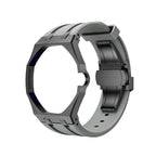 Oak Pop Black Steel Case & Silicone Strap