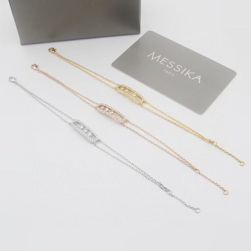 Armband Move Classique Pavé – Signature Kinetic Brilliance – Eleganz Voll-Pavé