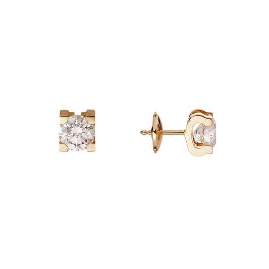 C de Diamond Stud Earrings