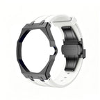 Oak Pop Black Steel Case & Silicone Strap