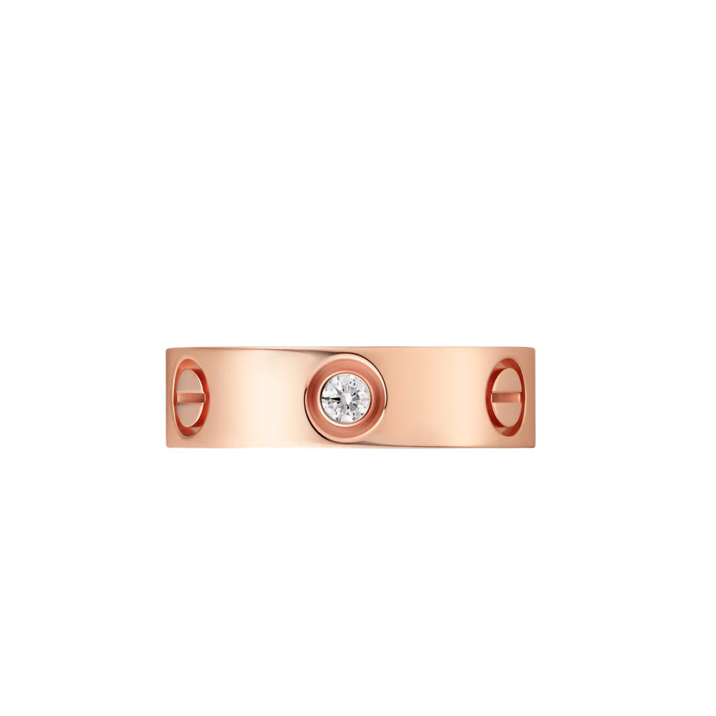 LOVE 5.5mm 3 Diamonds Ring