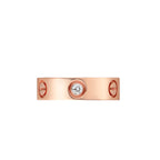 LOVE 5.5mm 3 Diamonds Ring