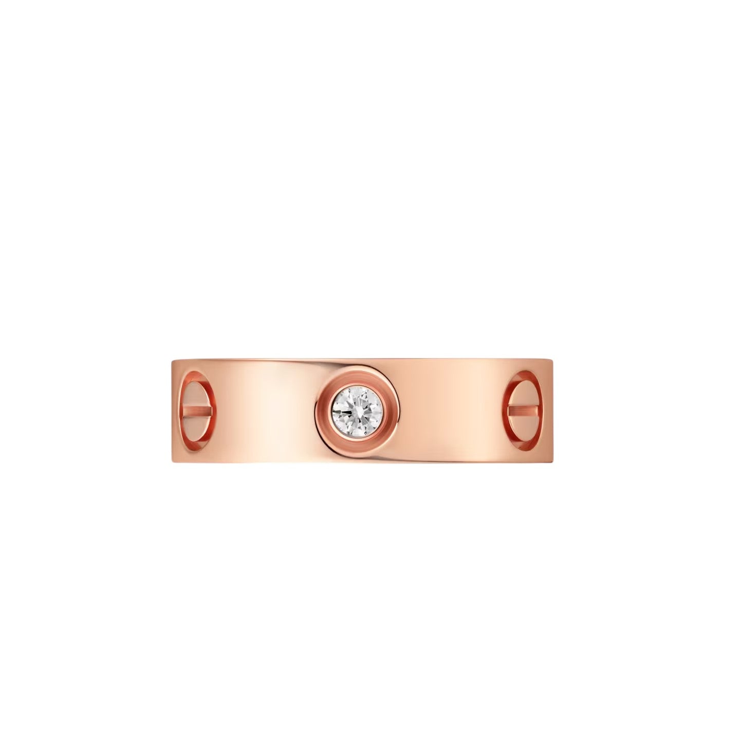 LOVE 5.5mm 3 Diamonds Ring