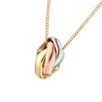 Dreifarbige quadratische Ringkette