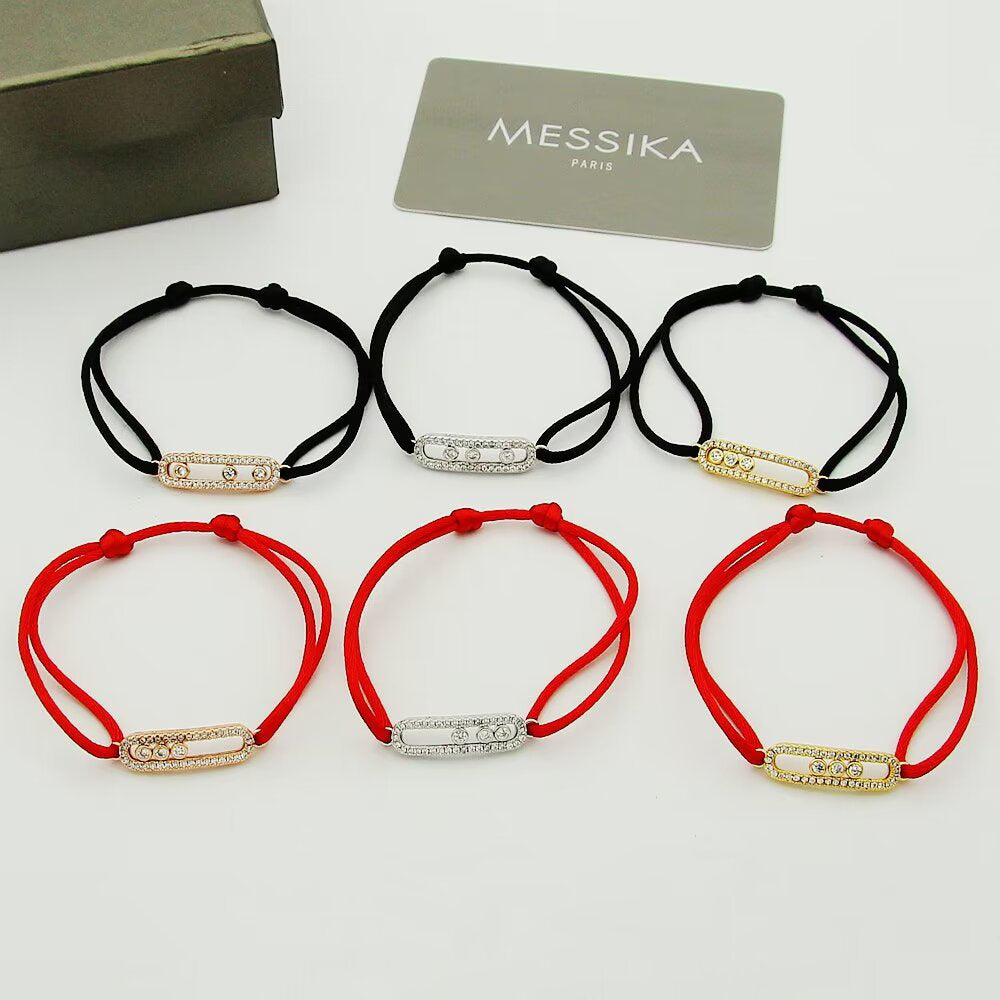 Care(s) Pavé Cord Armband – Wohltätiges, symbolisches Design – Verstellbares, stilvolles Accessoire