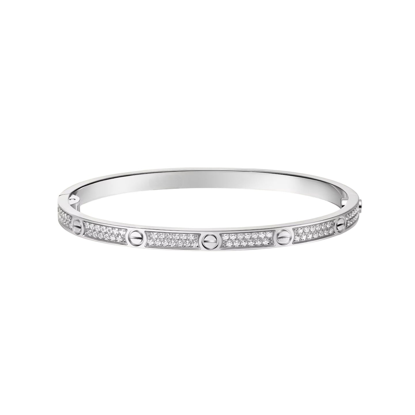 Classic 3.65mm Love Full Pave Bangle