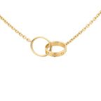 Love Double-Ring Interlocked Necklace