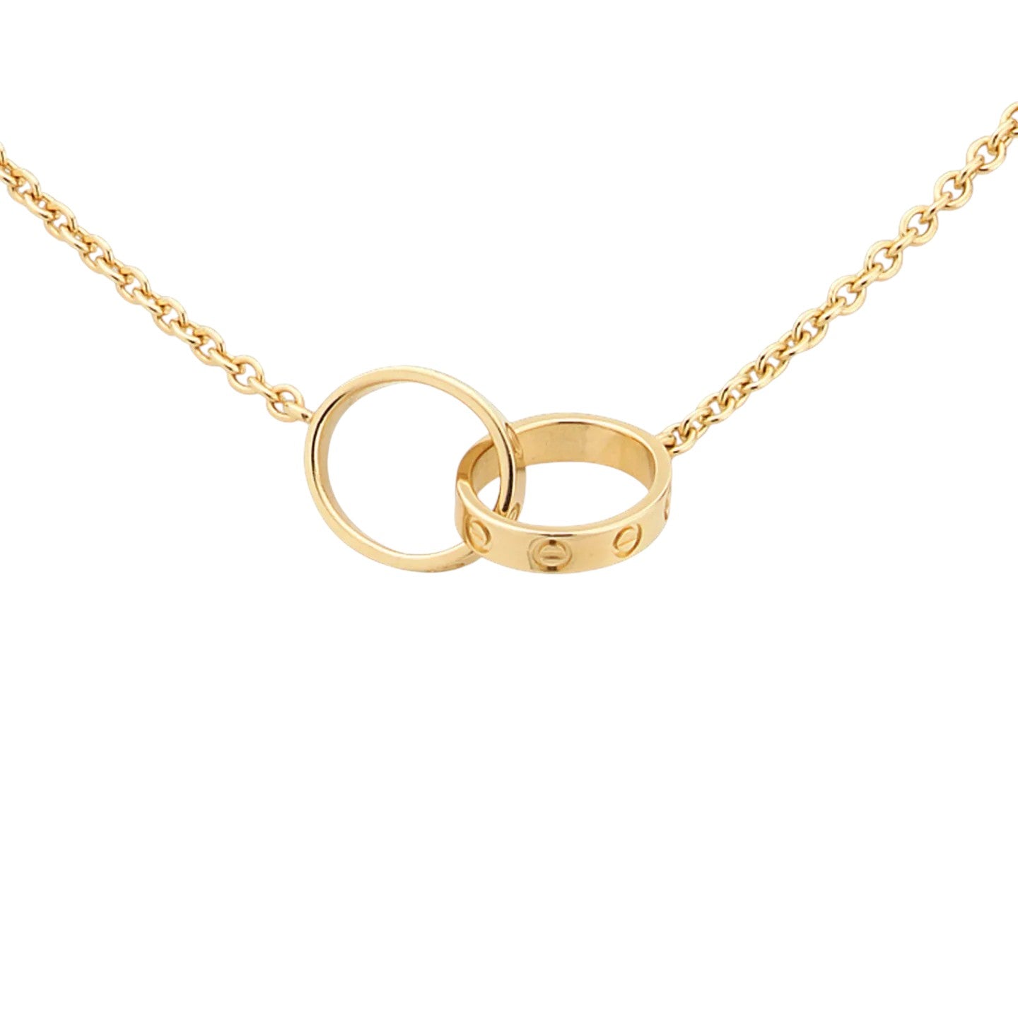 Love Double-Ring Interlocked Necklace